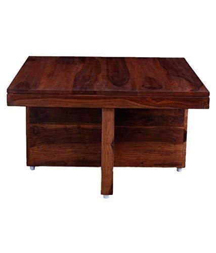 RK-CT4S-03 Solid Sheesham Wood Coffee Table - side angle view