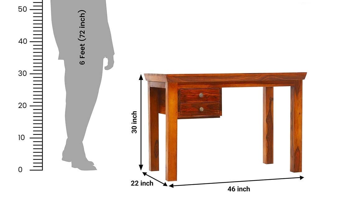 RK-ST-008 Solid Sheesham Wood Study Table - alternate view