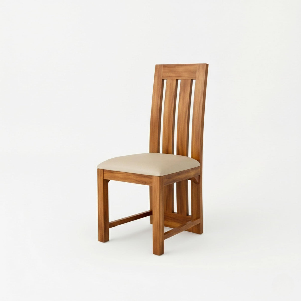 Poster Cushion Solid Sheesham Wood 6 Seater Dining Table Set in natural finish - styled in a dining room