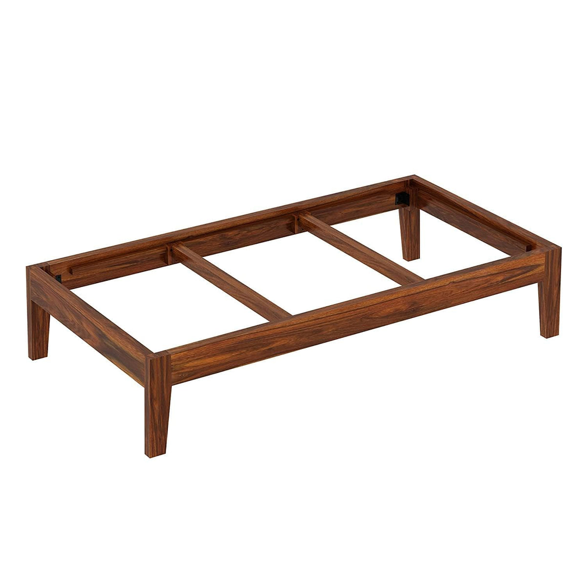 Palang 2 Solid Sheesham Wood Single Size Bed without Storage - headboard detail