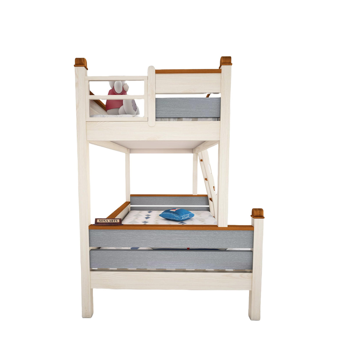 Deco Paint Bunk Solid Sheesham Wood Bunk Bed - alternate view