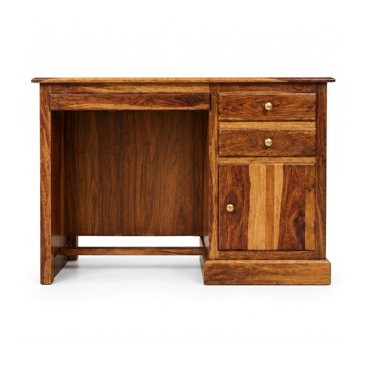 Carmel Lite Solid Sheesham Wood Study Table in natural finish - alternate view