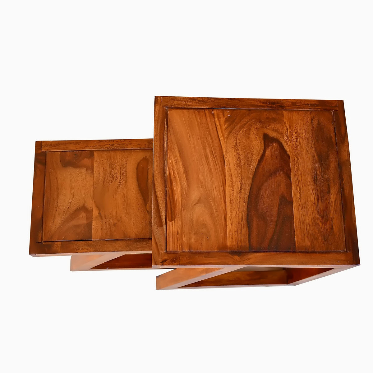 Z Set Solid Sheesham Wood Chair - styled in a living room