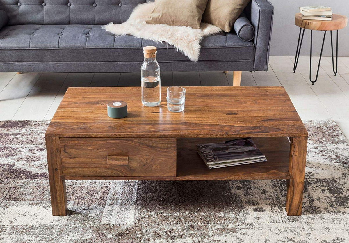 RK--10 Solid Sheesham Wood Coffee Table