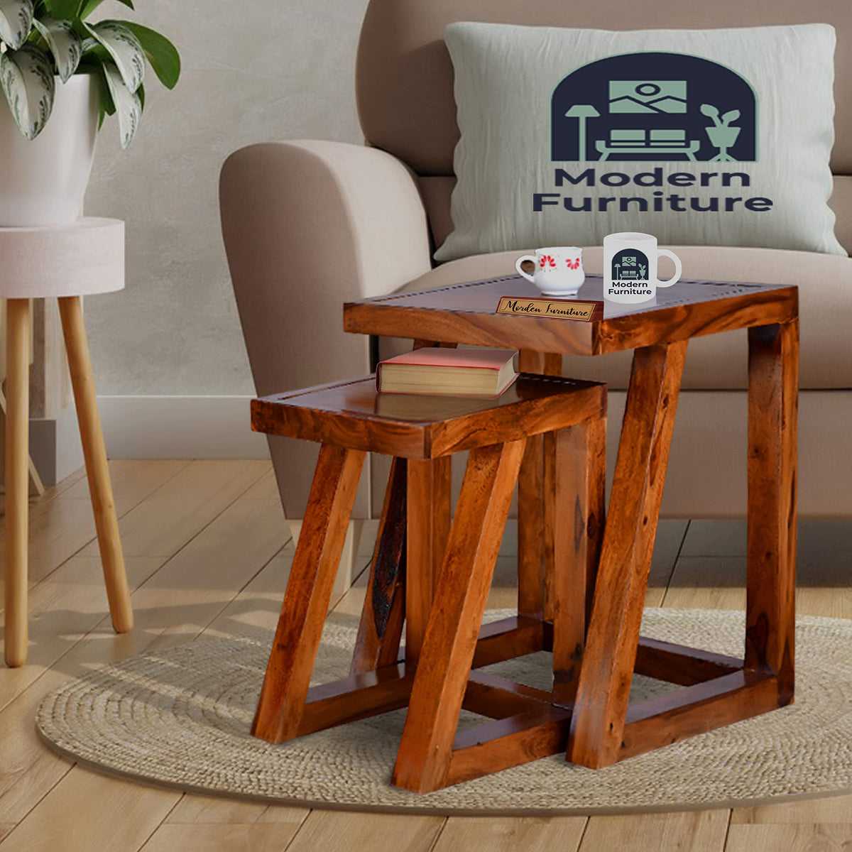 Z Set Solid Sheesham Wood Chair