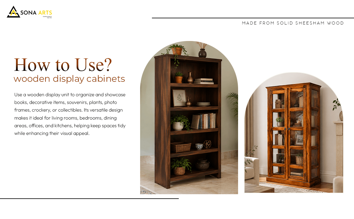 How to Use Wooden Display Units In Various Manners