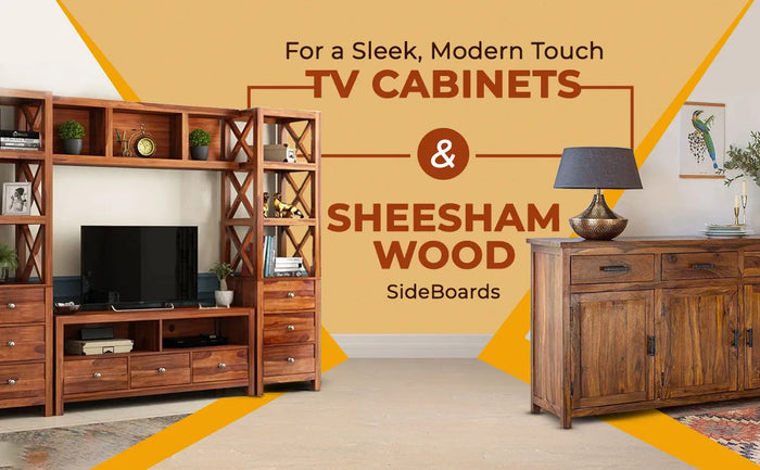 Stylish Sheesham Wood Sideboards and TV Cabinets for a Modern Living Room