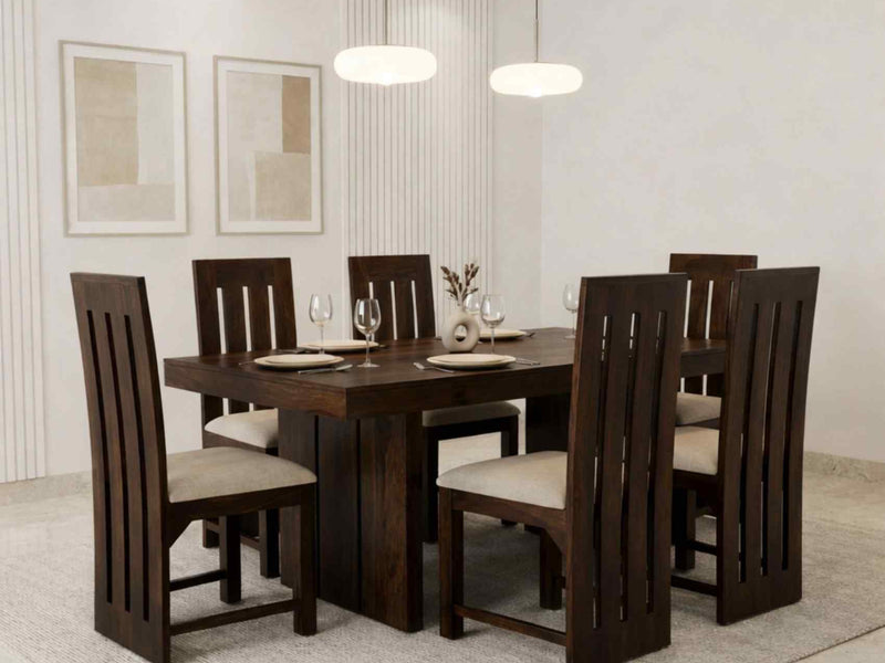 Poster Collection solid Sheesham wood dining set