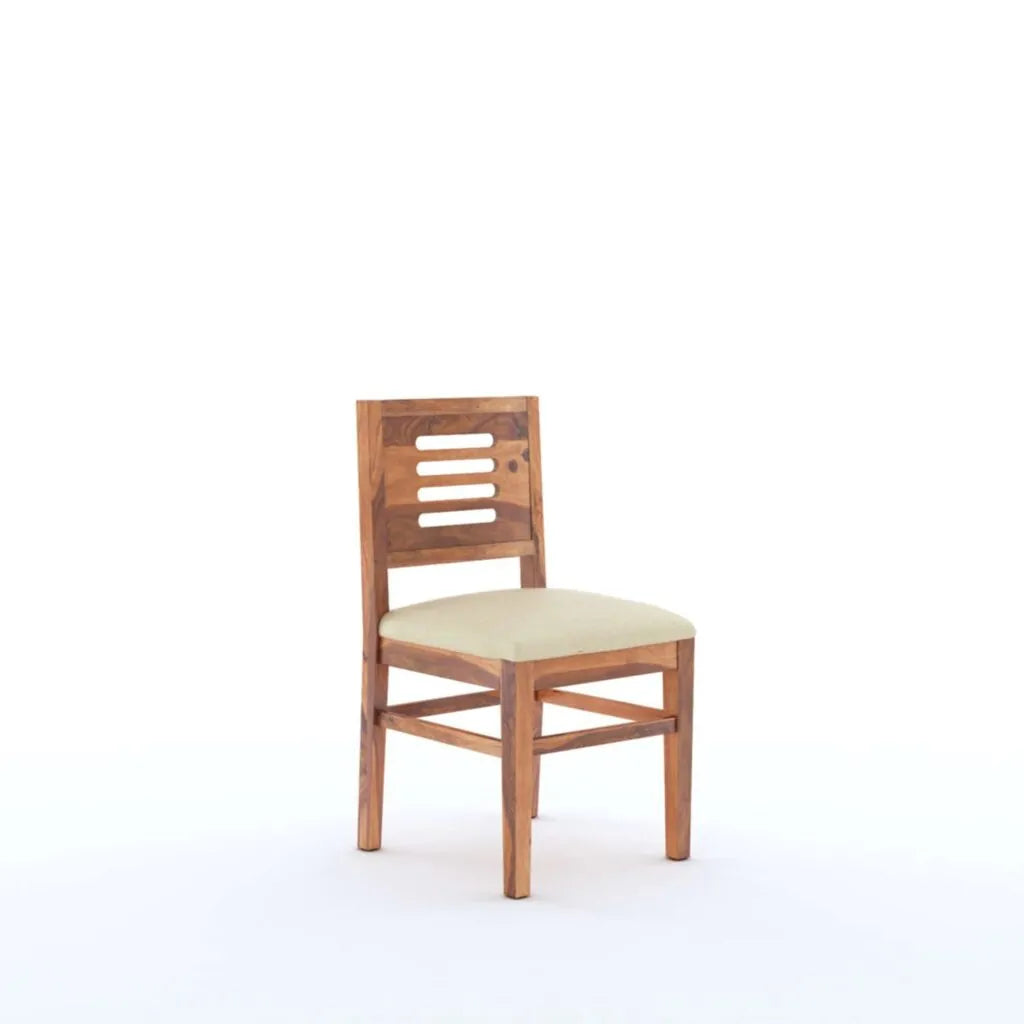 Sheesham Wood 4 Seater Dining Table Set Finish - Natural