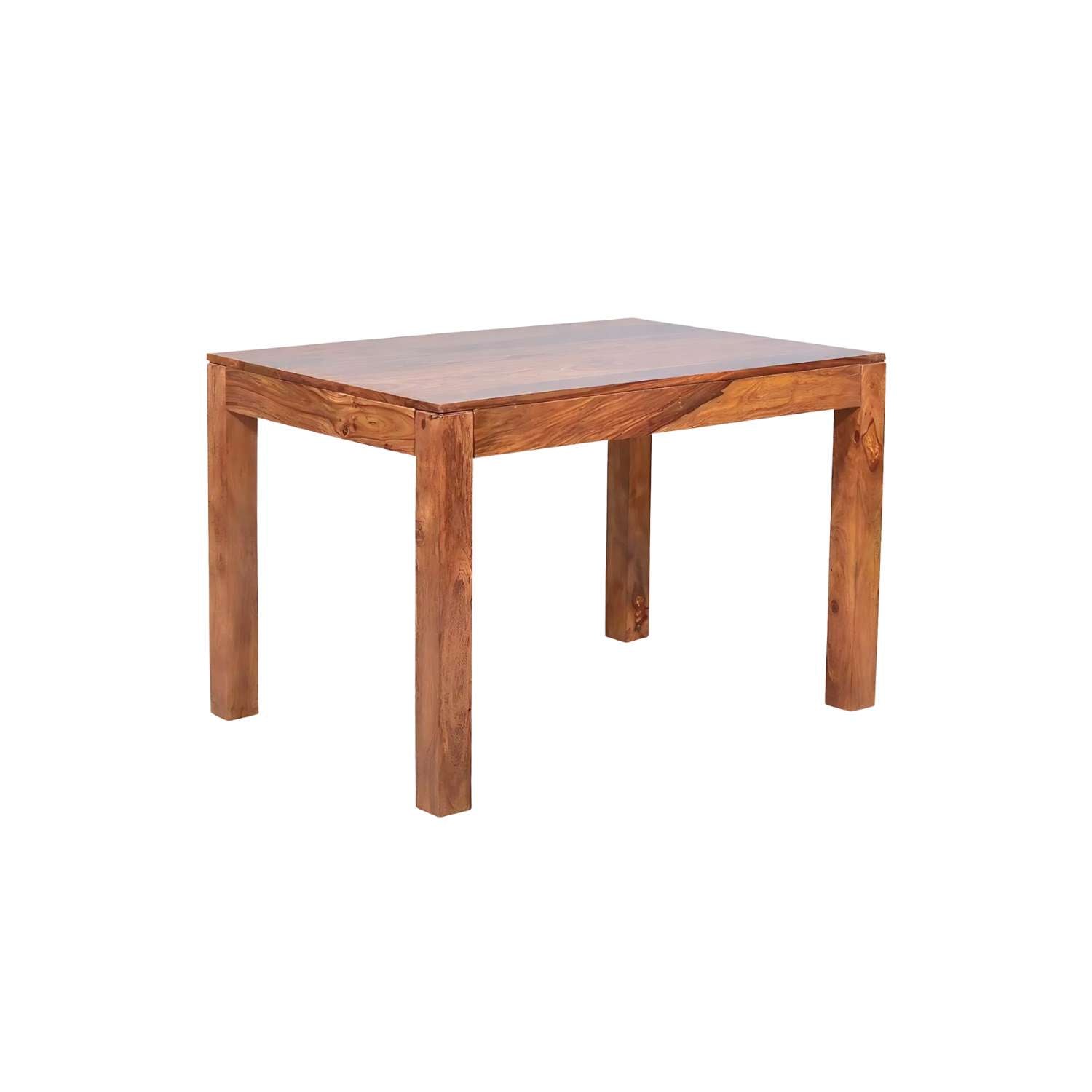 Solid Sheesham Wood Dining Table With 3 Chair & 1 Bench  Finish - Natural