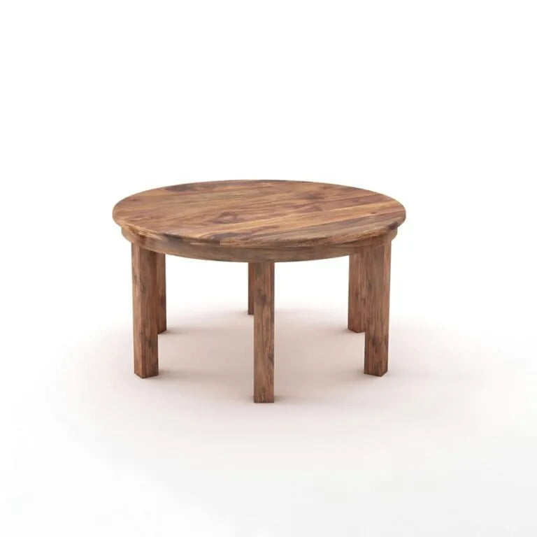 Solid Sheesham Wood Dining Table Set Of 6 - Natural