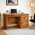 Carmel Lite Solid Sheesham Wooden Study Table for Students Desk Natural