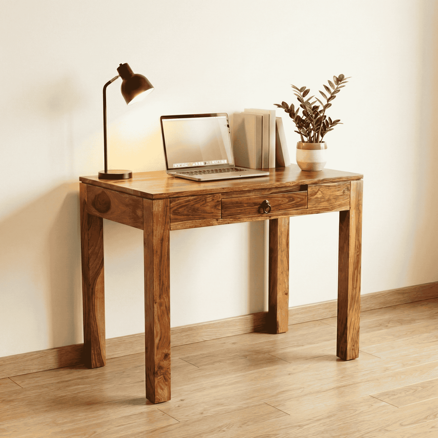 Clara Study Desk  Sheesham Wood Natural Finish
