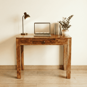 Clara Study Desk  Sheesham Wood Natural Finish