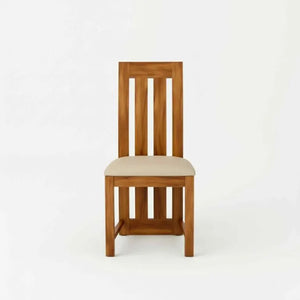 Poster Solid Sheesham Wood Dining Table Set 6 Seater, 4 Chair & 1 Bench Natural Finish - Natural