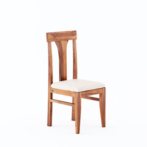 Betel Sheesham Wood Dining Table 6 Seater with Bench - Natural Finish
