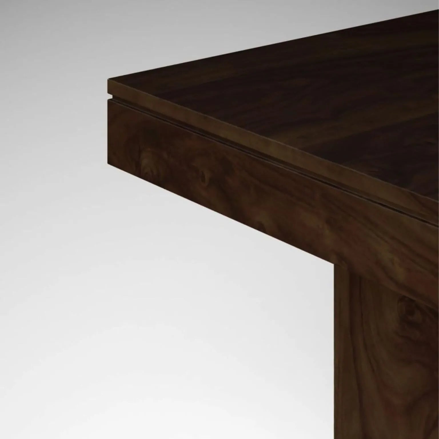 Wooden Dining Table Set 6 Seater 1 Bench with Cushion Chair  Finish - Walnut