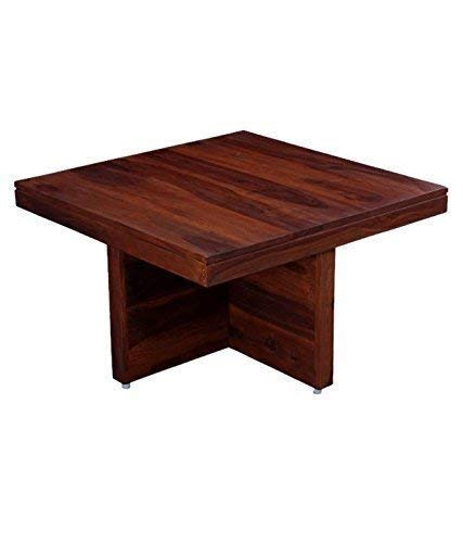 RK-CT4S-03 Solid Sheesham Wood Coffee Table - close-up of the natural finish and wood grain