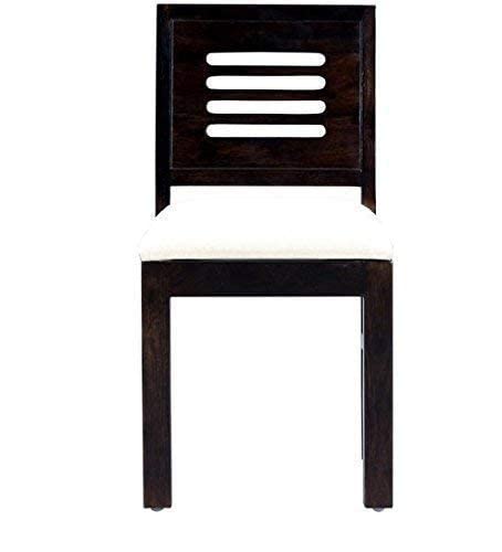 Capsule Hollow Cushion Solid Sheesham Wood 2 Seater Dining Table Set in walnut finish - alternate view