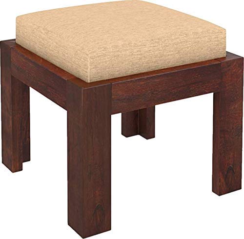 4 Stool Solid Sheesham Wood Coffee Table in walnut finish - alternate view