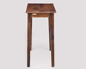 Clara Sheesham Wooden Study Table with a Drawer Storage - Natural Finish