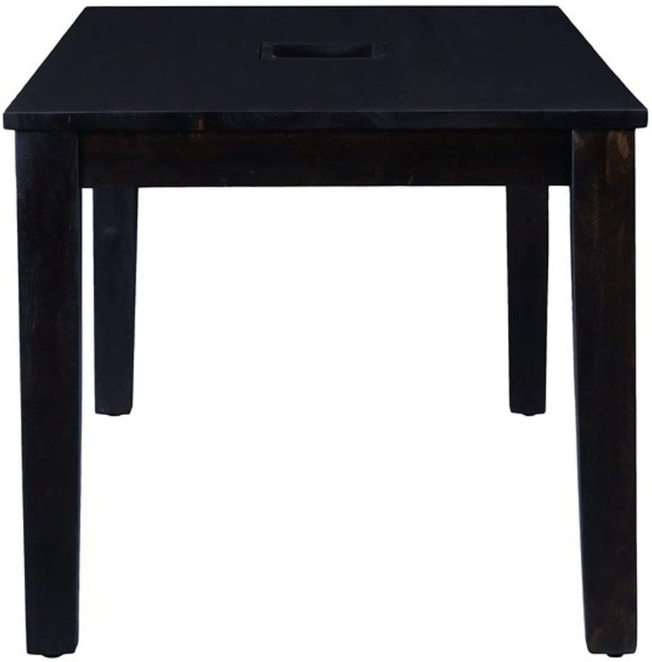 5 Fanti Dark Solid Sheesham Wood 8 Seater Dining Table Set in walnut finish - alternate view