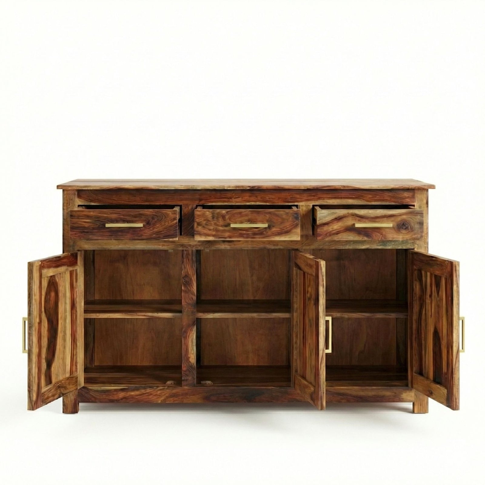VIP Wooden Sideboard TV Cabinet for Living Room - Natural Finish