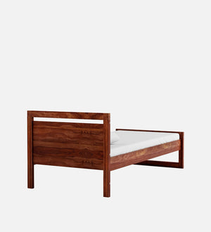 Duke Sheesham Wood Single Bed Furniture Wooden Single Size Cot Bed for Bedroom - Natural Finish