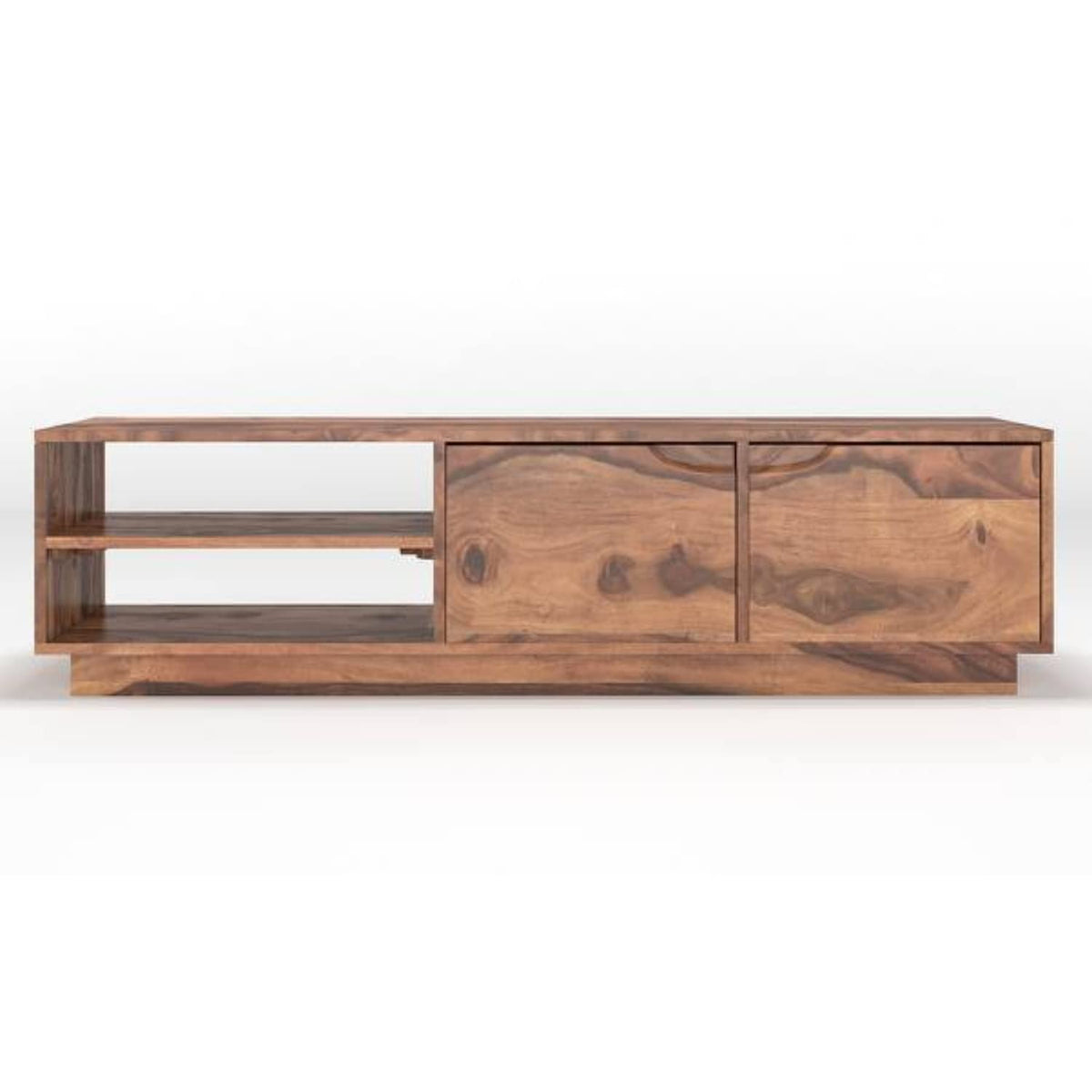 Zephyrus Solid Sheesham Wood TV Unit for Living Room - storage drawer detail