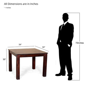 Sheesham wood 4 Seater Dining Table Set  Finish - Walnut