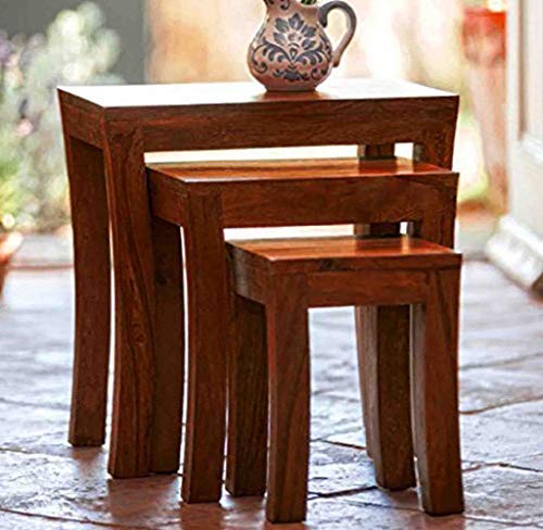 RK-NT-01 Solid Sheesham Wood Nesting Tables