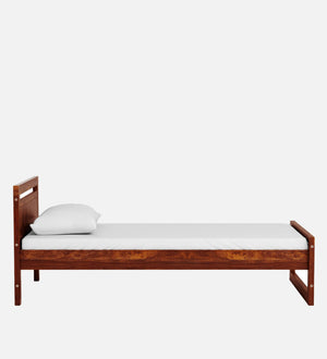 Duke Sheesham Wood Single Bed Furniture Wooden Single Size Cot Bed for Bedroom - Natural Finish