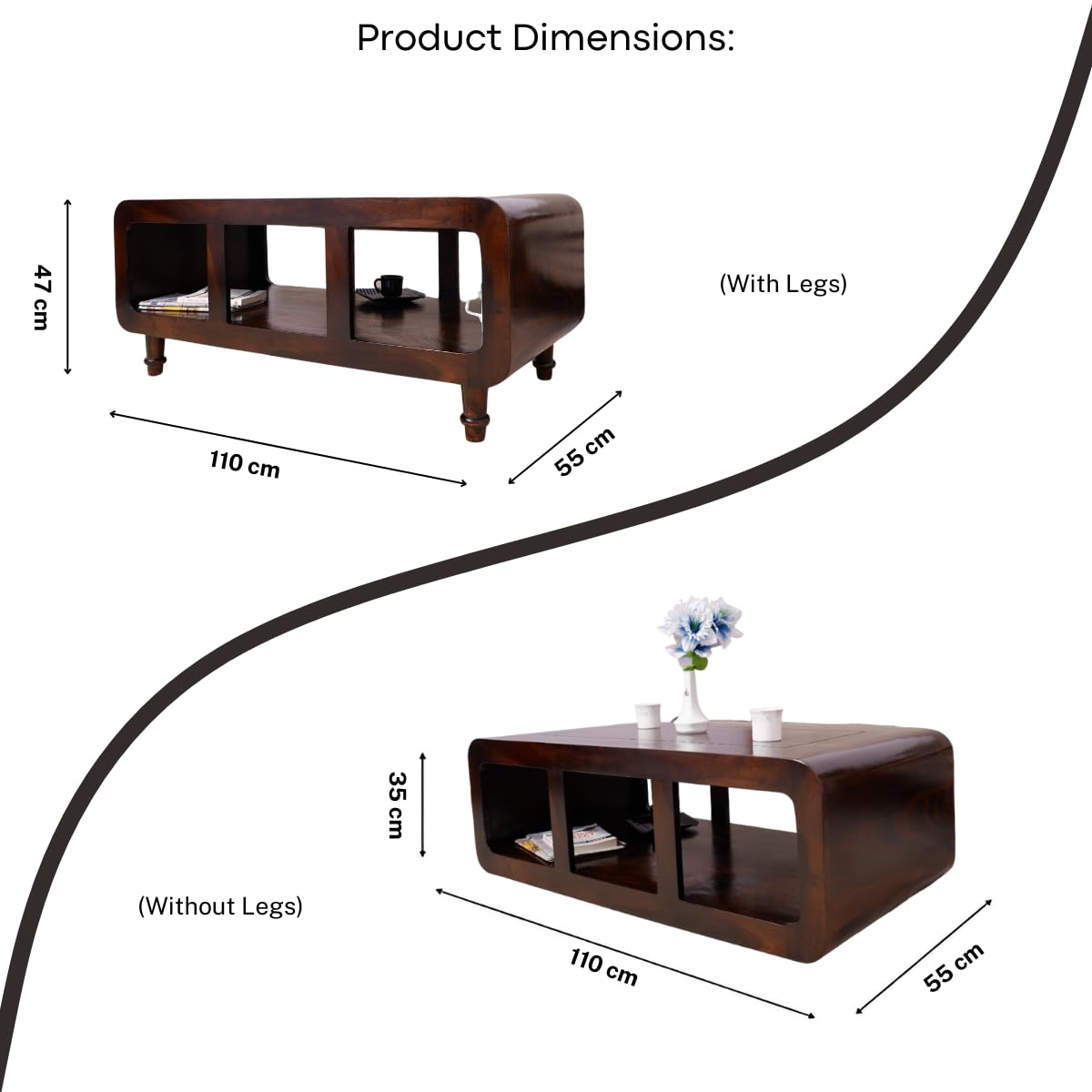 TL-O5CD-DL4U Solid Sheesham Wood Coffee Table