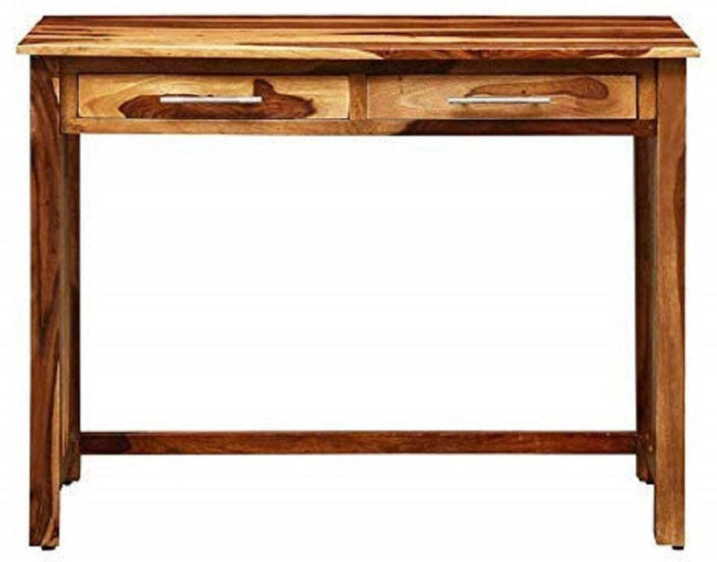 Normal 2-Drawer Solid Sheesham Wood Study Table - Natural Finish
