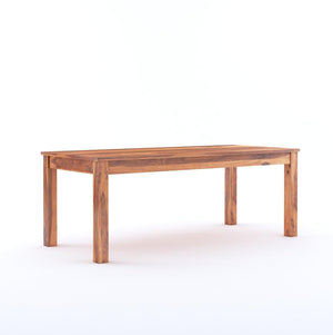 Capsule Sheesham Wood 8 Seater Dining Set Natural Finish