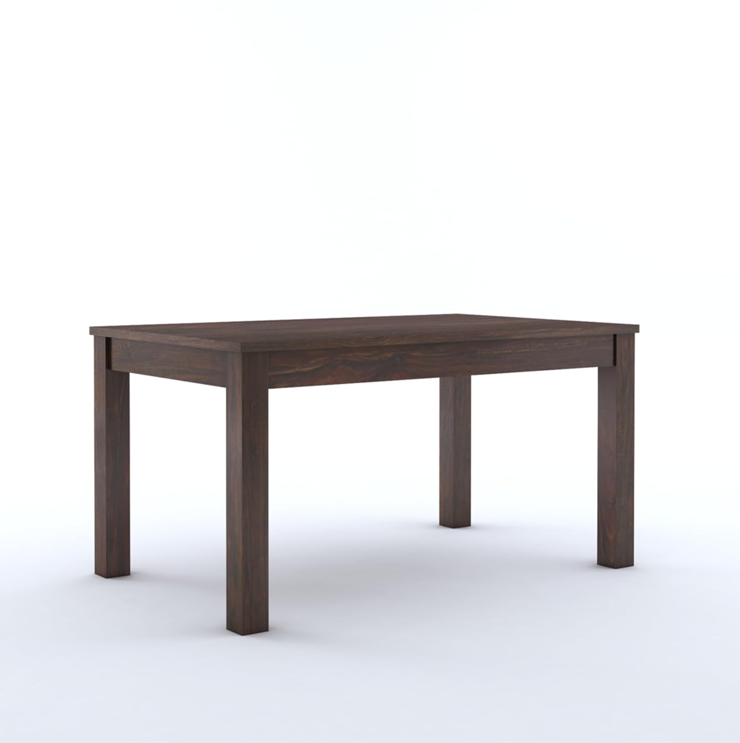 Capsule Sheesham Wood 6 Seater Dining Set With Cushion Chair - Walnut Finish