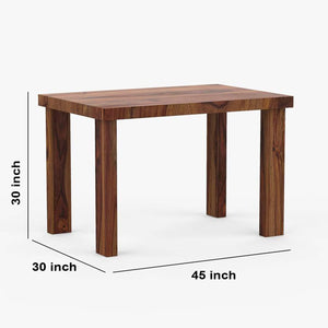 Sheesham Wood Dining Table 4 Seater Set (Honey Finish)