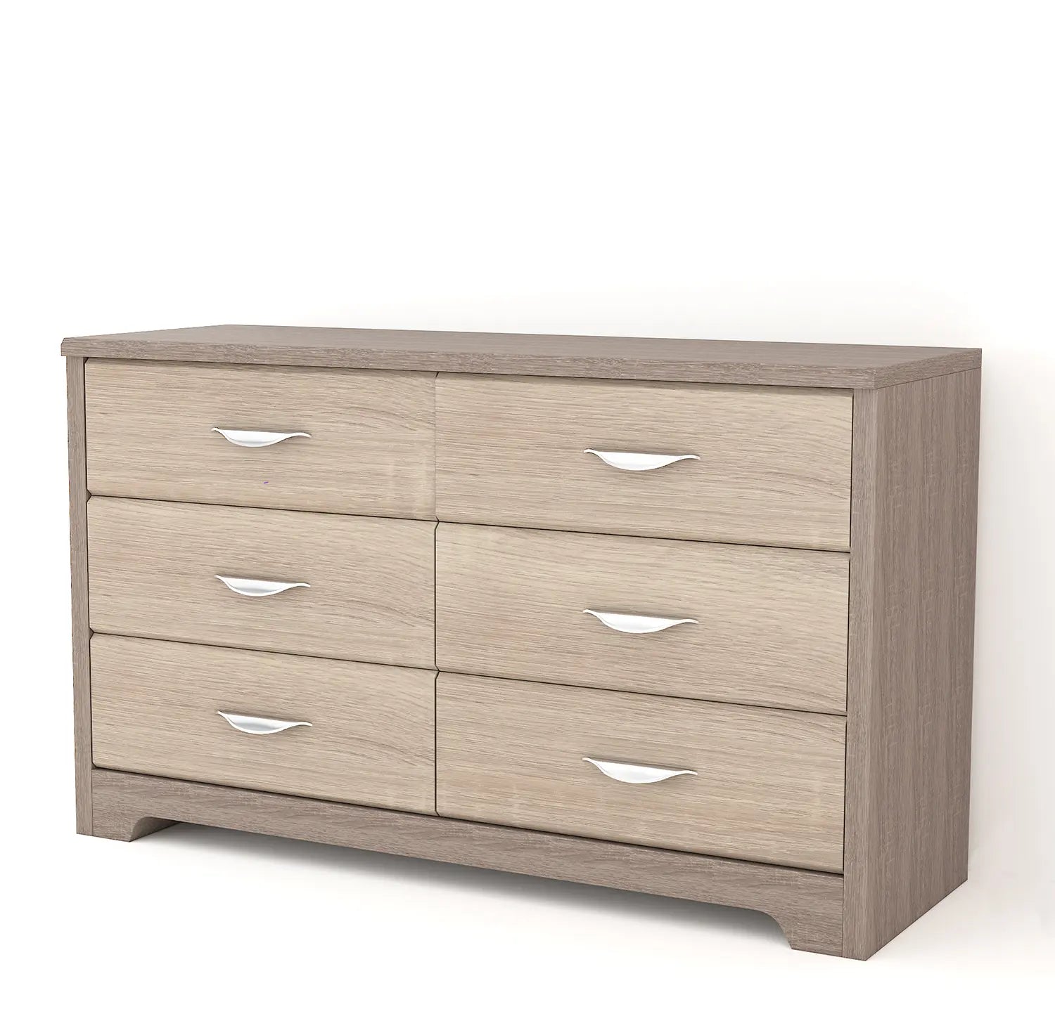 6-Drawer Chest of Drawers in Sonoma Oak Finish | Engineered Wood Chest with Modern Design