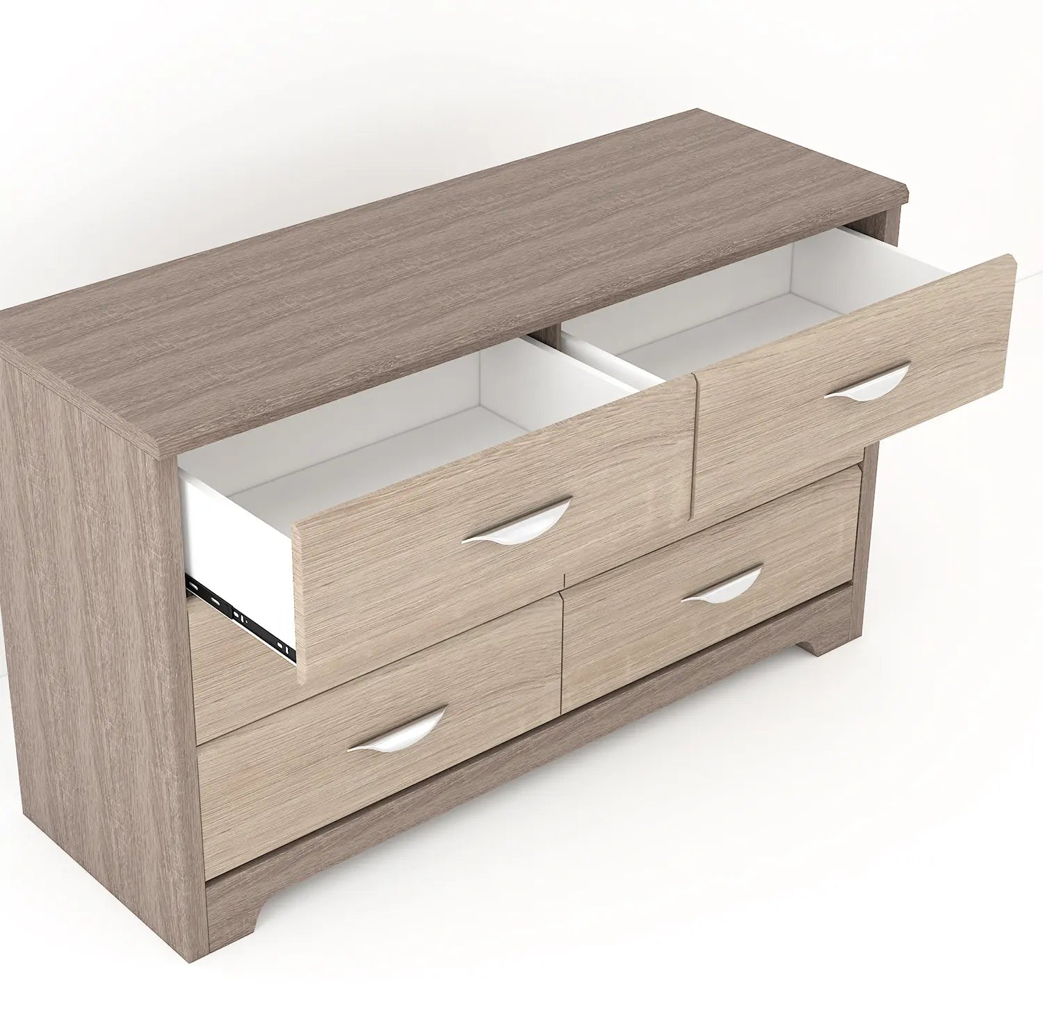 6-Drawer Chest of Drawers in Sonoma Oak Finish | Engineered Wood Chest with Modern Design