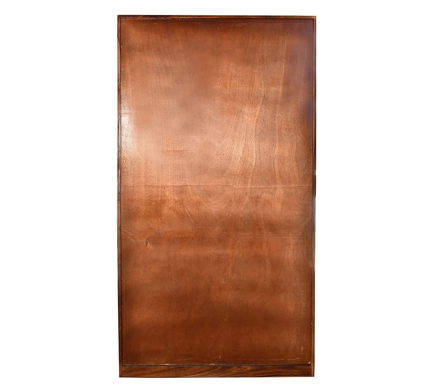 4 Door Sheesham Wood Bookshelf & Crockery Cabinet Natural Brown Finish