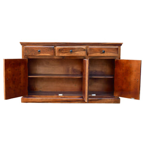 Tile Sheesham Wood Sideboard & Tv Cabinet Finish - Natural