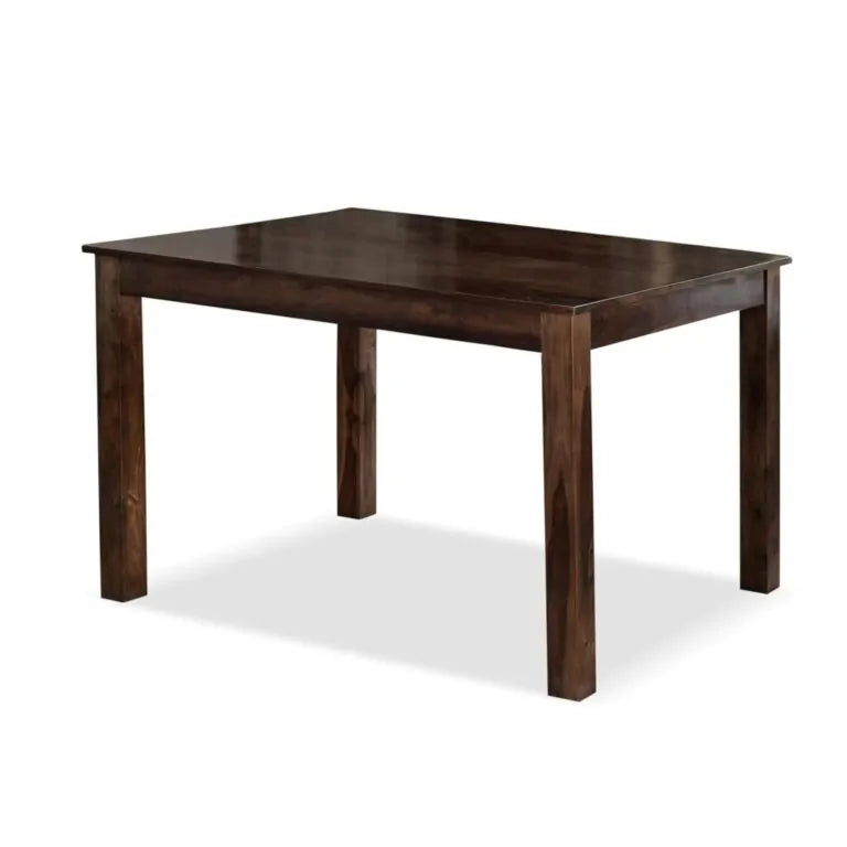 Solid Sheesham Wood 4 Seater Dining Table Set Finish - Walnut