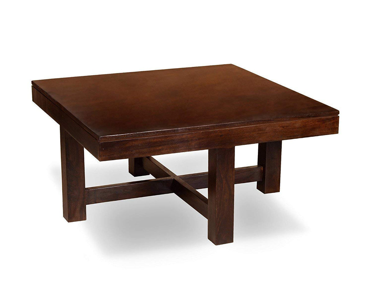RK-CT4S-08 Solid Sheesham Wood Coffee Table - side angle view