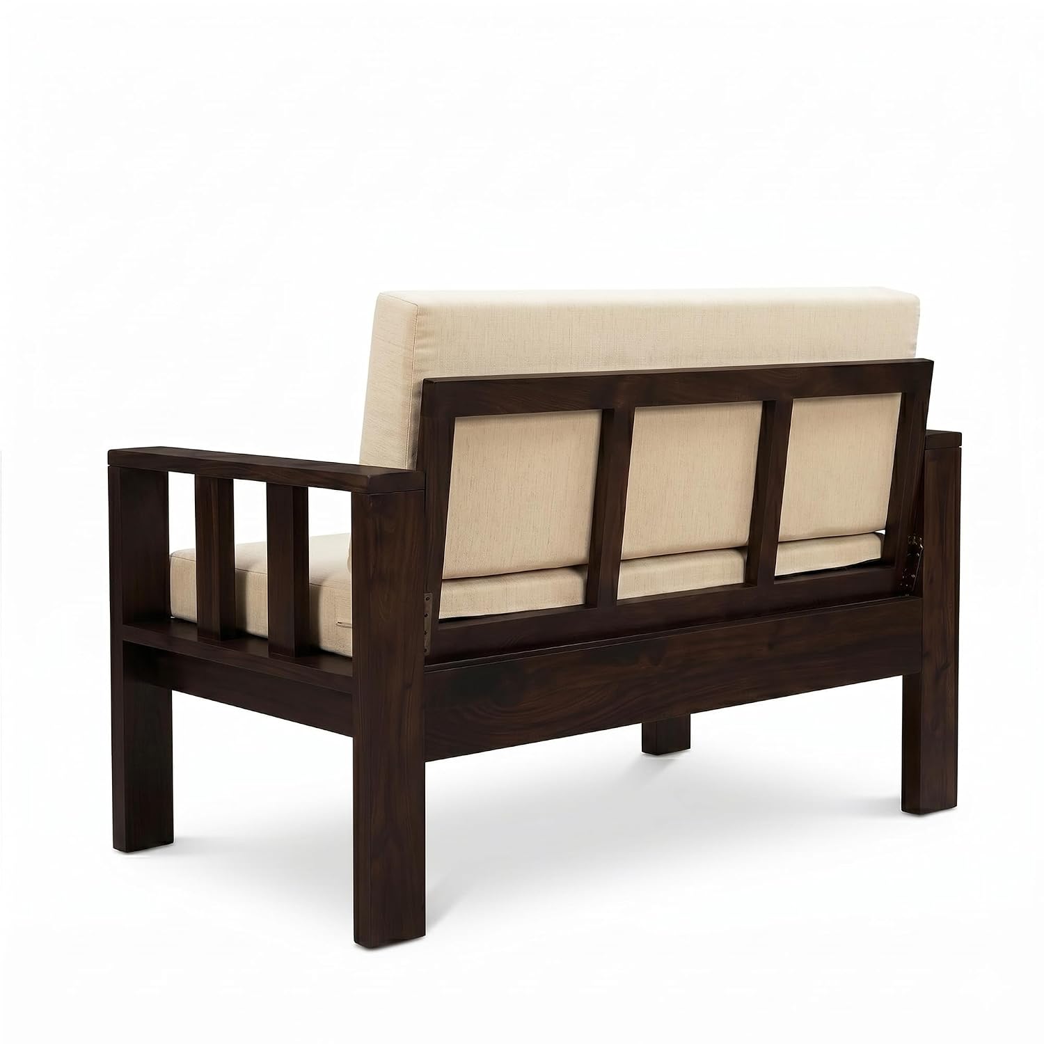 Natraj 5 Seater Solid Sheesham Wood Sofa Set for Living Room - Walnut Finish