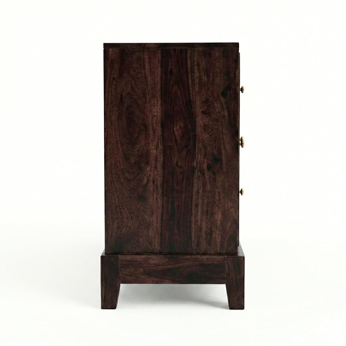 Oaklyn Sheesham Wood Stand Sideboard TV Cabinet for Living Room - Walnut Finish
