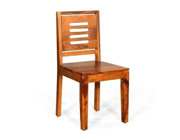 Sheesham wood 4 Seater Dining Table Set Finish - Natural Teak
