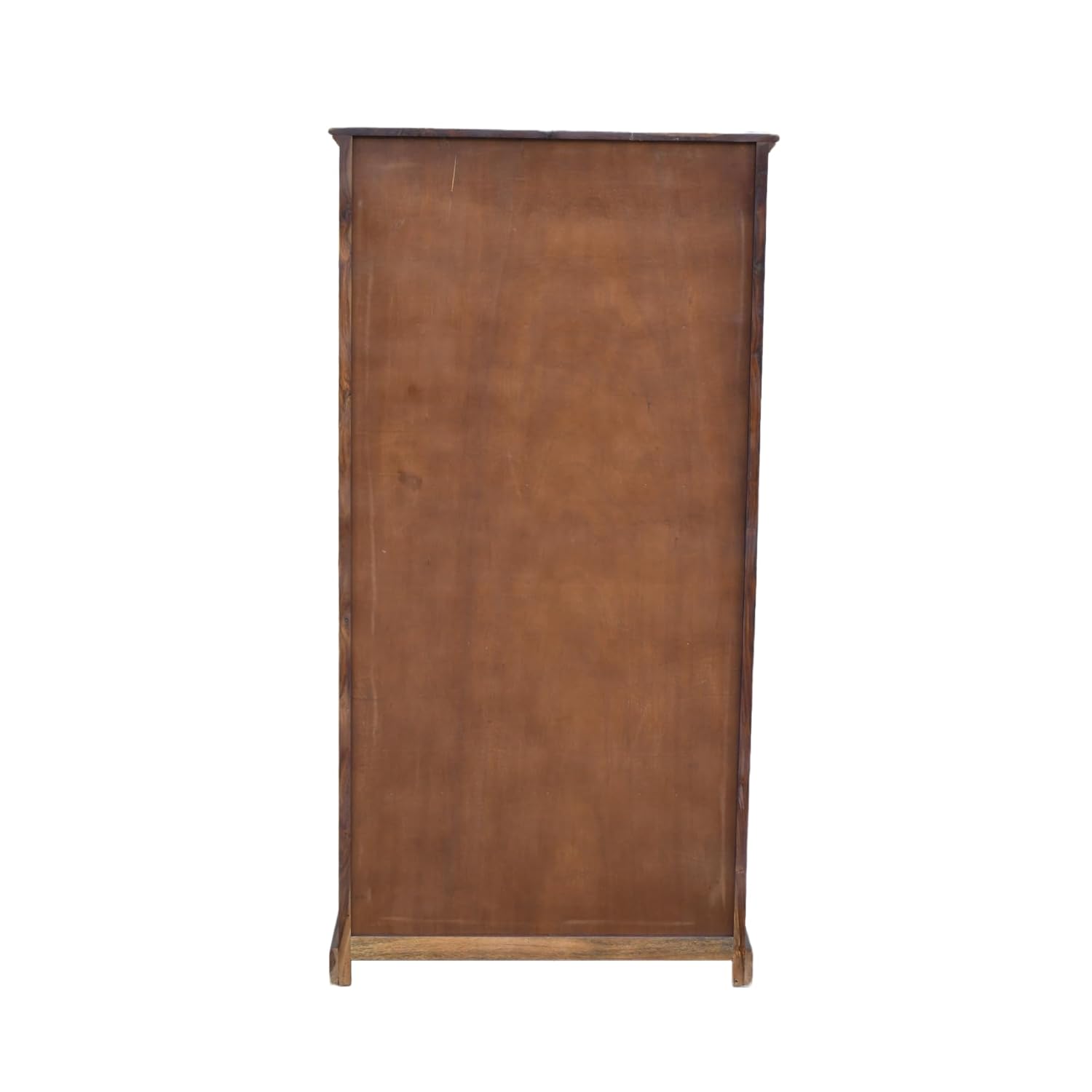 Vista Solid Wood Bookshelf With Glass Door Office & Living Room - Natural Finish