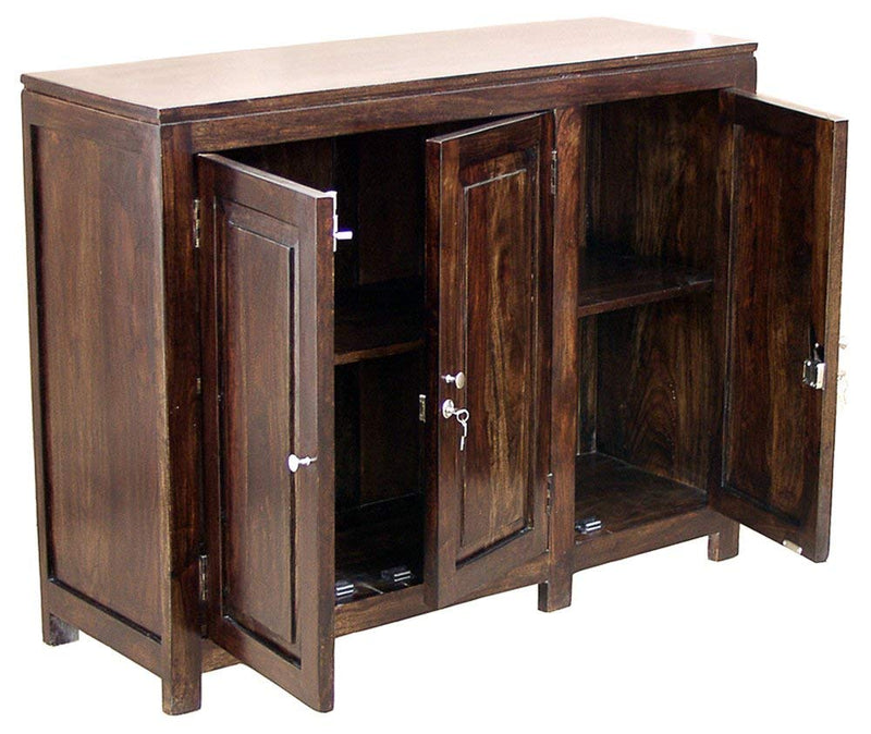 RK-CB-18 Solid Sheesham Wood Sideboard Cabinet for Living Room