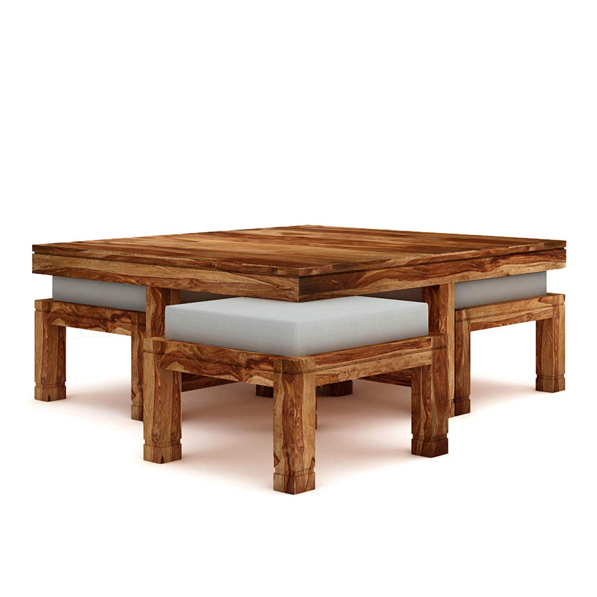 RK-CT4S-14 Solid Sheesham Wood Coffee Table - alternate view