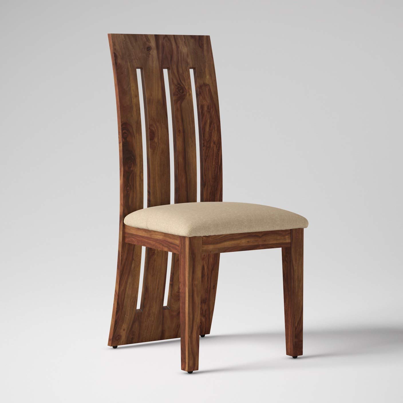 Wooden Dining Table Set 6 Seater 1 Bench with Cushion Chair Finish - Honey